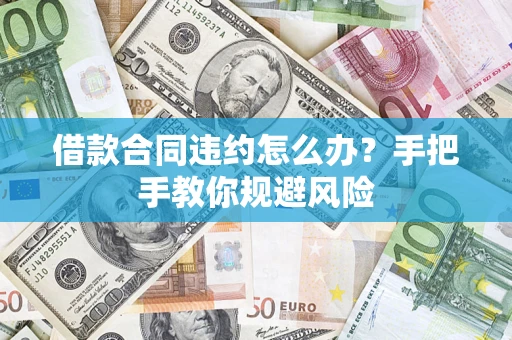 武汉借款合同违约怎么办？手把手教你规避风险