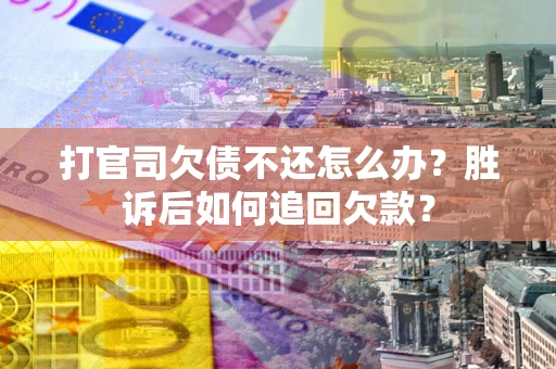 武汉打官司欠债不还怎么办？胜诉后如何追回欠款？