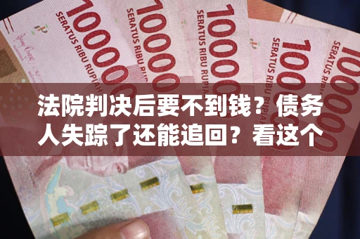 武汉法院判决后要不到钱？债务人失踪了还能追回？看这个方法！