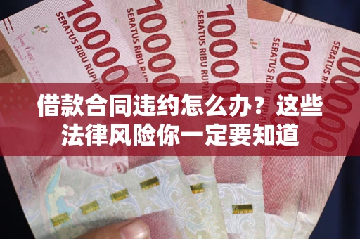 武汉借款合同违约怎么办？这些法律风险你一定要知道
