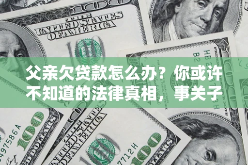 武汉父亲欠贷款怎么办？你或许不知道的法律真相，事关子女未来