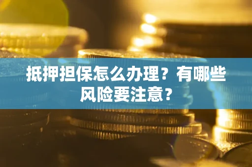 武汉抵押担保怎么办理？有哪些风险要注意？
