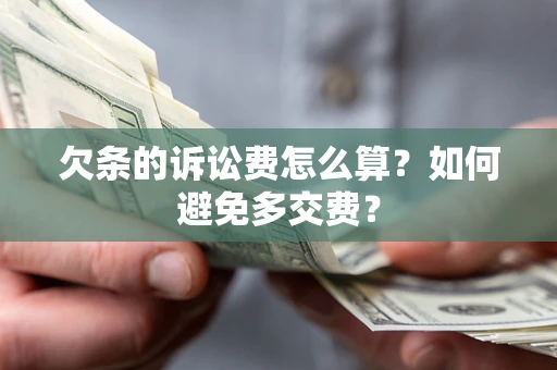 武汉欠条的诉讼费怎么算？如何避免多交费？