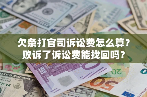 武汉欠条打官司诉讼费怎么算？败诉了诉讼费能找回吗？