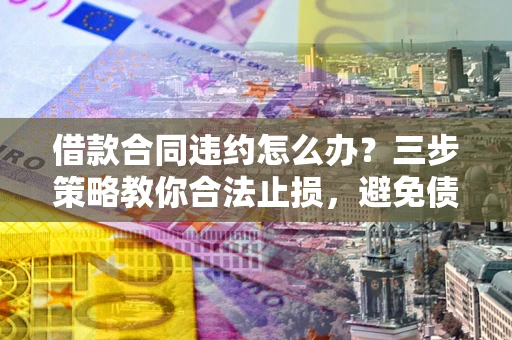 武汉借款合同违约怎么办？三步策略教你合法止损，避免债务危机升级