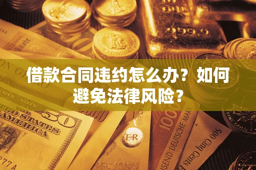 武汉借款合同违约怎么办？如何避免法律风险？