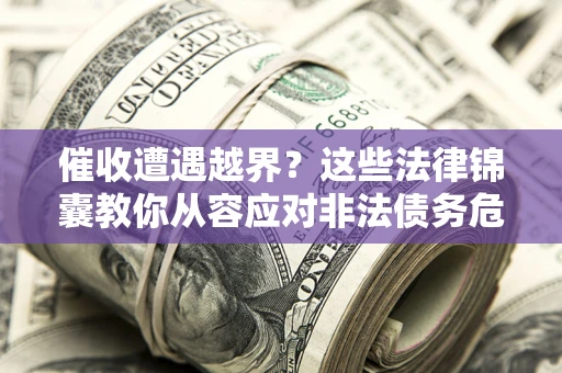 武汉催收遭遇越界？这些法律锦囊教你从容应对非法债务危机