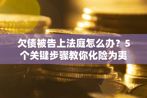 武汉欠债被告上法庭怎么办？5个关键步骤教你化险为夷